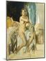 Study for the Mirror, (Oil on Canvas)-Wilfred Gabriel de Glehn-Mounted Giclee Print