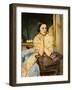 Study for the Model in 'Youth', (Oil on Canvas)-Wilfred Gabriel de Glehn-Framed Giclee Print