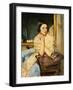 Study for the Model in 'Youth', (Oil on Canvas)-Wilfred Gabriel de Glehn-Framed Giclee Print