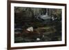Study for the Nymphs Finding the Head of Orpheus-John William Waterhouse-Framed Giclee Print