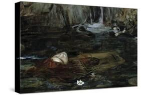 Study for the Nymphs Finding the Head of Orpheus-John William Waterhouse-Stretched Canvas