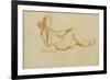 Study for the Olympia: a Woman Lying, Face Not Drawn-Edouard Manet-Framed Giclee Print