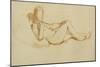 Study for the Olympia: a Woman Lying, Face Not Drawn-Edouard Manet-Mounted Giclee Print