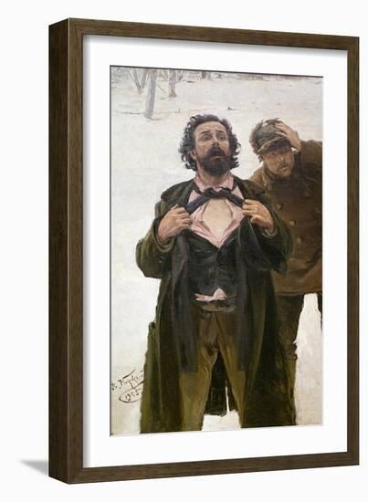 Study for the Painting 'Bloody Sunday (22 January 190), 1905-Vladimir Makovsky-Framed Giclee Print