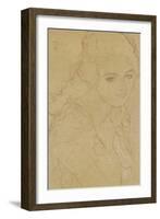 Study for the Painting Portrait Ria Munk III 1917/18-Gustav Klimt-Framed Giclee Print