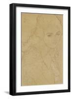 Study for the Painting Portrait Ria Munk III 1917/18-Gustav Klimt-Framed Giclee Print