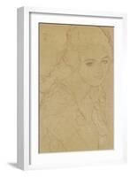 Study for the Painting Portrait Ria Munk III 1917/18-Gustav Klimt-Framed Giclee Print