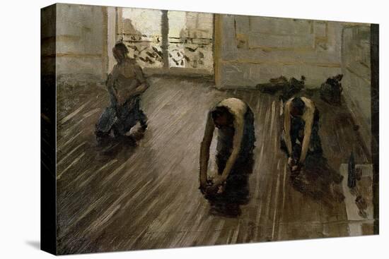 Study for 'The Parquet Planers', 1875-Gustave Caillebotte-Stretched Canvas