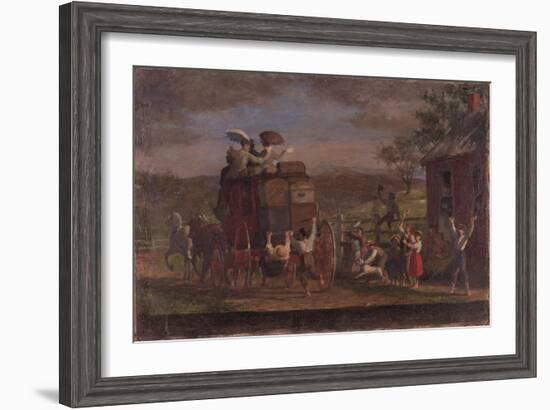 Study for the Pemigewasett Coach, c.1880-89-Enoch Wood Perry-Framed Giclee Print