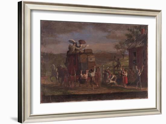 Study for the Pemigewasett Coach, c.1880-89-Enoch Wood Perry-Framed Giclee Print