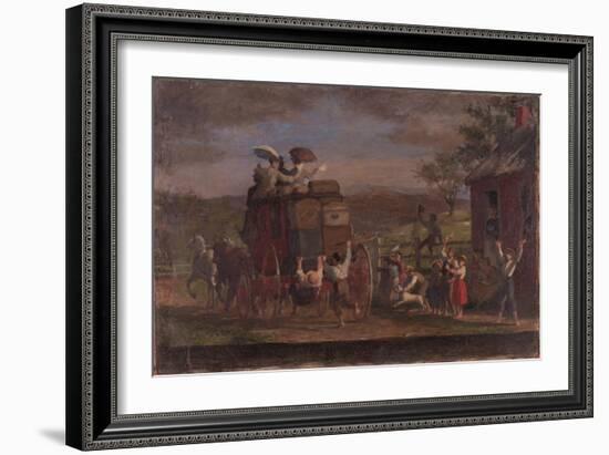 Study for the Pemigewasett Coach, c.1880-89-Enoch Wood Perry-Framed Giclee Print