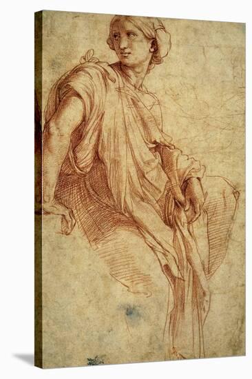 Study for the Phrygian Sibyl, 1511-1512-Raphael-Stretched Canvas