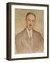 Study for the Portrait of Andre Maurois-Jacques-emile Blanche-Framed Giclee Print