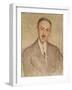 Study for the Portrait of Andre Maurois-Jacques-emile Blanche-Framed Giclee Print