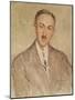 Study for the Portrait of Andre Maurois-Jacques-emile Blanche-Mounted Giclee Print