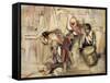 Study for the Proclamation of Don Carlos-John Frederick Lewis-Framed Stretched Canvas