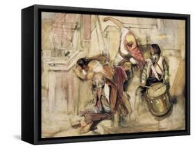 Study for the Proclamation of Don Carlos-John Frederick Lewis-Framed Stretched Canvas