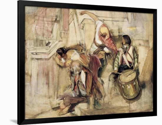 Study for the Proclamation of Don Carlos-John Frederick Lewis-Framed Giclee Print