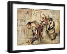 Study for the Proclamation of Don Carlos-John Frederick Lewis-Framed Giclee Print