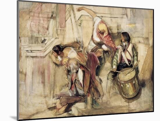 Study for the Proclamation of Don Carlos-John Frederick Lewis-Mounted Giclee Print