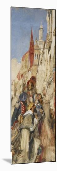 Study for the Proclamation of Don Carlos-John Frederick Lewis-Mounted Giclee Print