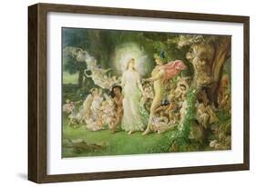 Study for the Quarrel of Oberon and Titania, C.1849 (See also 68757)-Sir Joseph Noel Paton-Framed Giclee Print