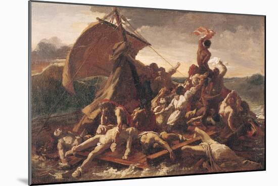 Study for the Raft of the Medusa, 1819-Théodore Géricault-Mounted Giclee Print