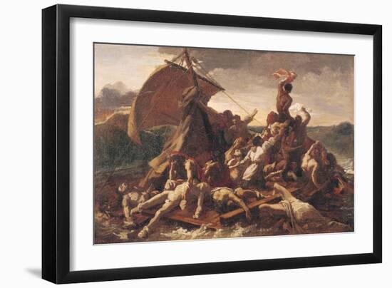 Study for the Raft of the Medusa, 1819-Théodore Géricault-Framed Premium Giclee Print