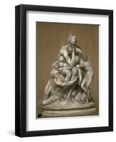 Study for the Sculpture 'Ugolino and His Children', 1860-Jean-Baptiste Carpeaux-Framed Giclee Print