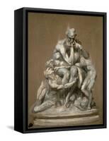 Study for the Sculpture 'Ugolino and His Children', 1860-Jean-Baptiste Carpeaux-Framed Stretched Canvas