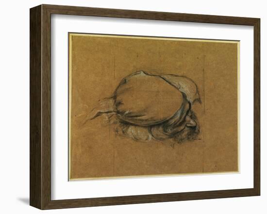 Study for 'The Sea Maiden' (Charcoal Heightened with Chalk)-Herbert James Draper-Framed Giclee Print