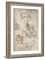 Study for the Sforza Monument, c1482-c1499 (1883)-Leonardo Da Vinci-Framed Giclee Print