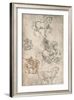 Study for the Sforza Monument, c1482-c1499 (1883)-Leonardo Da Vinci-Framed Giclee Print