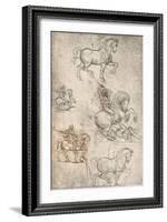 Study for the Sforza Monument, c1482-c1499 (1883)-Leonardo Da Vinci-Framed Giclee Print