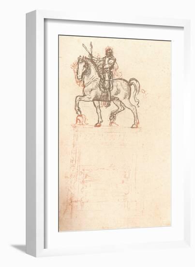 Study for the Sforza Monument, c1482-c1499 (1883)-Leonardo Da Vinci-Framed Giclee Print