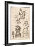 Study for the Sforza Monument, c1482-c1499 (1883)-Leonardo Da Vinci-Framed Giclee Print