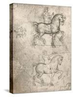 Study for the Sforza Monument, c1482-c1499 (1883)-Leonardo Da Vinci-Stretched Canvas