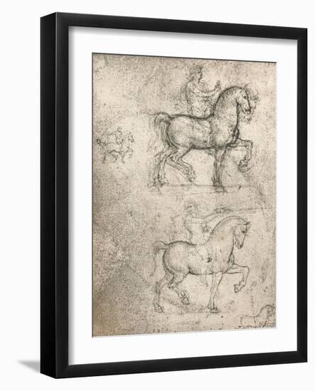 Study for the Sforza Monument, c1482-c1499 (1883)-Leonardo Da Vinci-Framed Giclee Print