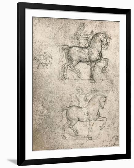 Study for the Sforza Monument, c1482-c1499 (1883)-Leonardo Da Vinci-Framed Giclee Print