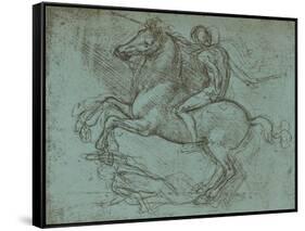 Study for the Sforza Monument, c1482-c1499 (1883)-Leonardo Da Vinci-Framed Stretched Canvas