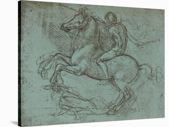 Study for the Sforza Monument, c1482-c1499 (1883)-Leonardo Da Vinci-Stretched Canvas