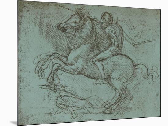 Study for the Sforza Monument, c1482-c1499 (1883)-Leonardo Da Vinci-Mounted Giclee Print