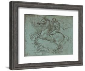 Study for the Sforza Monument, c1482-c1499 (1883)-Leonardo Da Vinci-Framed Giclee Print