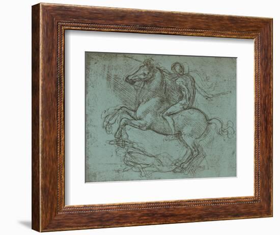 Study for the Sforza Monument, c1482-c1499 (1883)-Leonardo Da Vinci-Framed Giclee Print