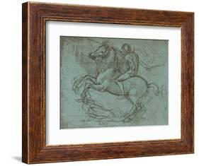 Study for the Sforza Monument, c1482-c1499 (1883)-Leonardo Da Vinci-Framed Giclee Print