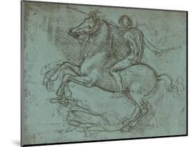 Study for the Sforza Monument, c1482-c1499 (1883)-Leonardo Da Vinci-Mounted Giclee Print