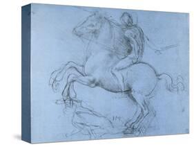 Study for the Sforza Monument, C1488-1493-Leonardo da Vinci-Stretched Canvas