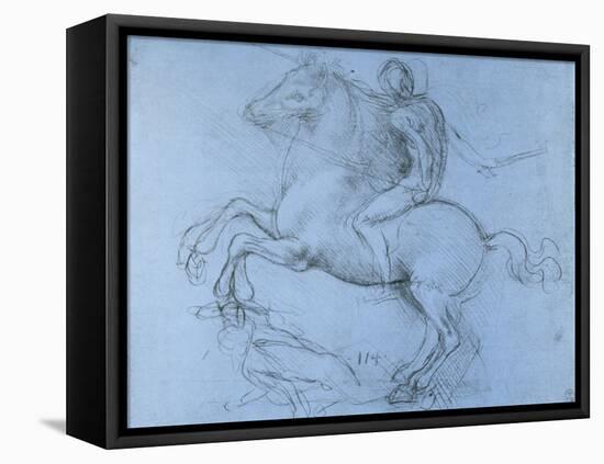 Study for the Sforza Monument, C1488-1493-Leonardo da Vinci-Framed Stretched Canvas