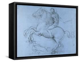 Study for the Sforza Monument, C1488-1493-Leonardo da Vinci-Framed Stretched Canvas