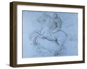 Study for the Sforza Monument, C1488-1493-Leonardo da Vinci-Framed Giclee Print